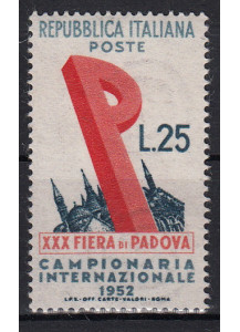 1952 30° Fiera Di Padova Perfetto non Linguellato 1 Val Sassone 693